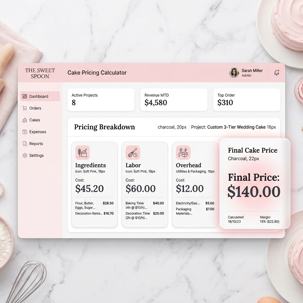 How to Price Custom Cakes: Complete Formula + Examples