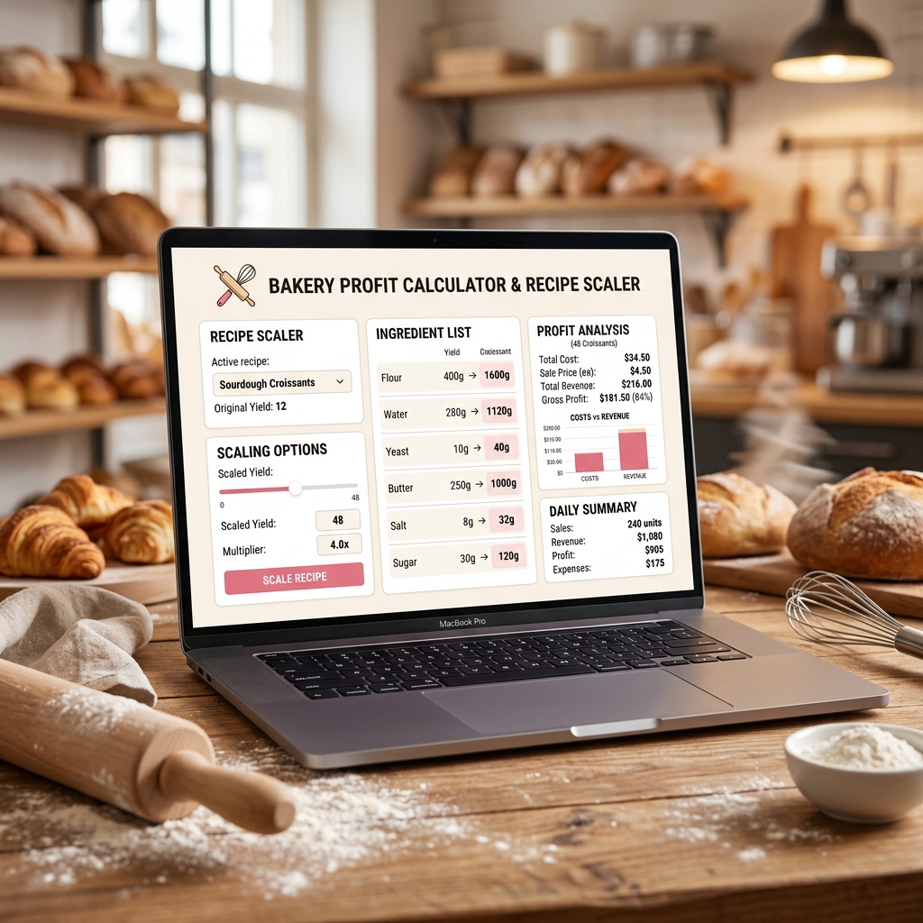 The Ultimate Cake Pricing Calculator & Recipe Scaler Guide for Bakers (2026)