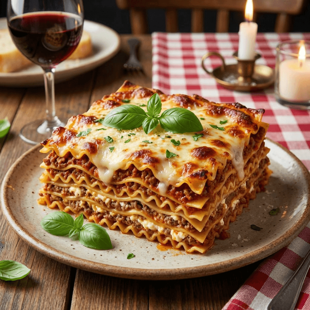 Classic Meat and Cheese Lasagna