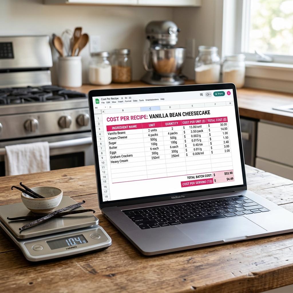 Cost Per Recipe: Smart Baking Economics