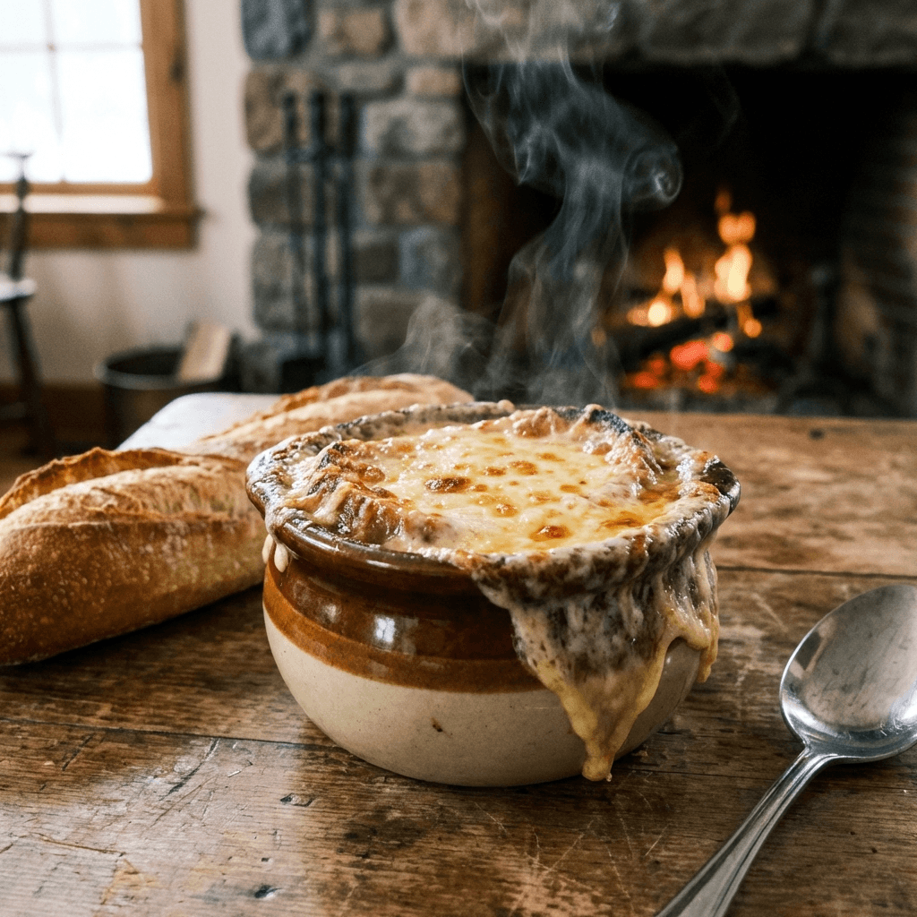 Classic French Onion Soup Gratinée