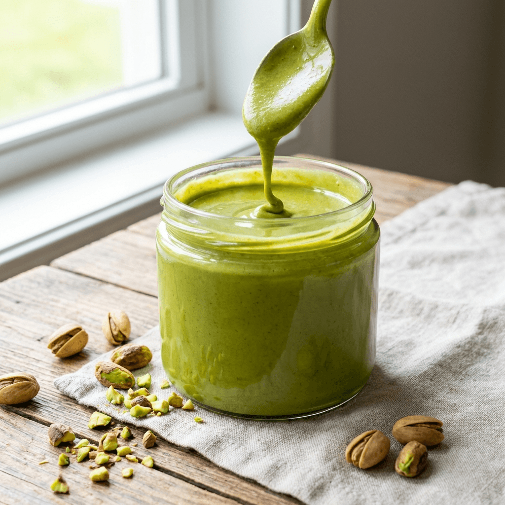 Homemade Pistachio Butter | 100% Natural & Creamy by Sarah Ait dahan
