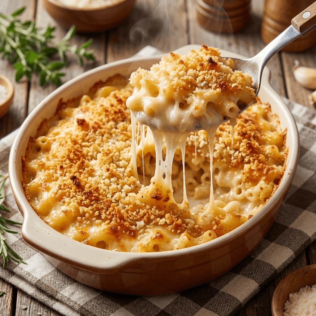 Crispy Baked Homemade Mac and Cheese
