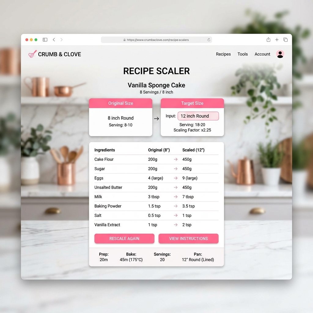 Mastering the Recipe Scaler: Bake for Any Crowd!