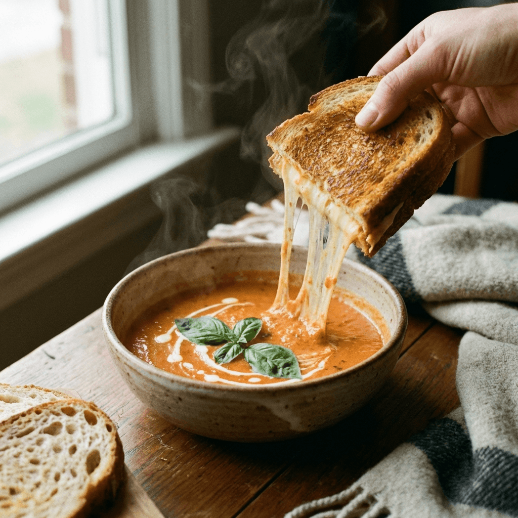 Homemade Tomato Soup & Ultimate Grilled Cheese